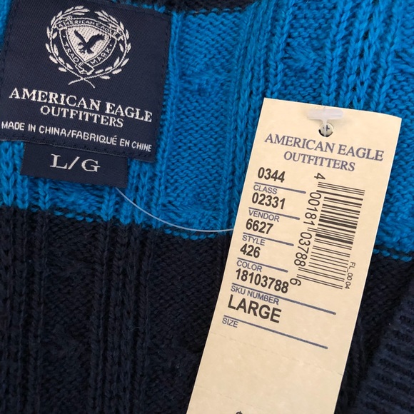 💕 American Eagle Striped Sweater L NWT - Picture 3 of 3